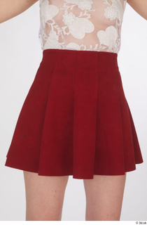 Lilly Bella casual dressed hips red short skirt 0001.jpg